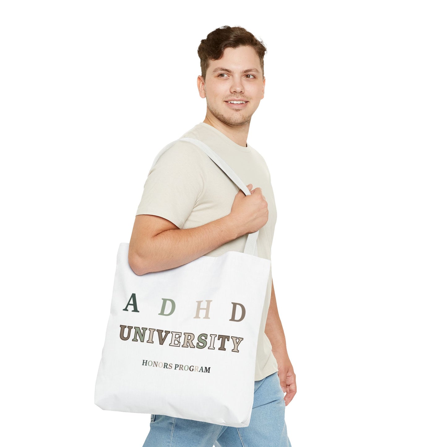 ADHD University Tote Bag - Perfect for Students, Gifts for Graduates, School Spirit, Eco-Friendly Shopping, Academic Pride