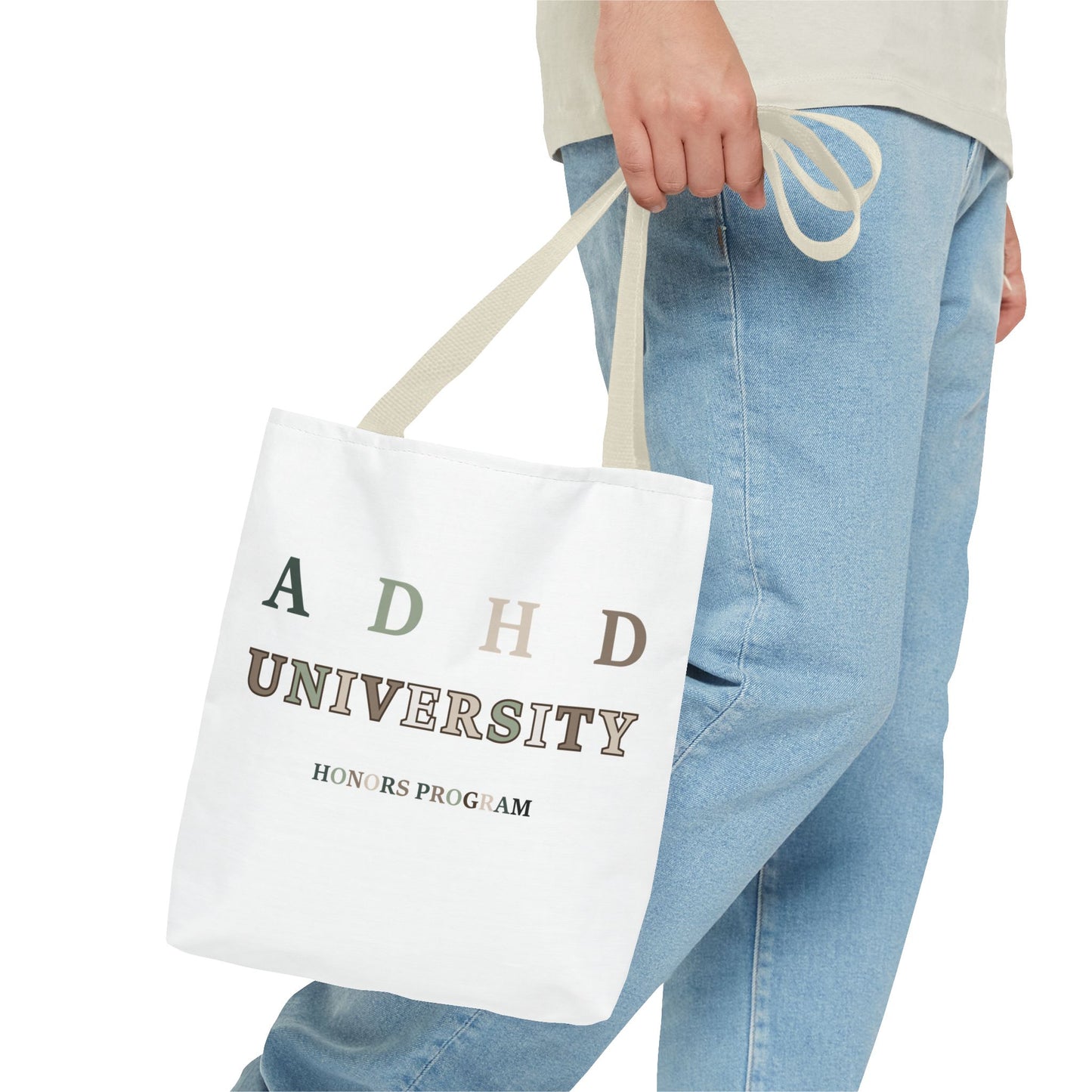 ADHD University Tote Bag - Perfect for Students, Gifts for Graduates, School Spirit, Eco-Friendly Shopping, Academic Pride