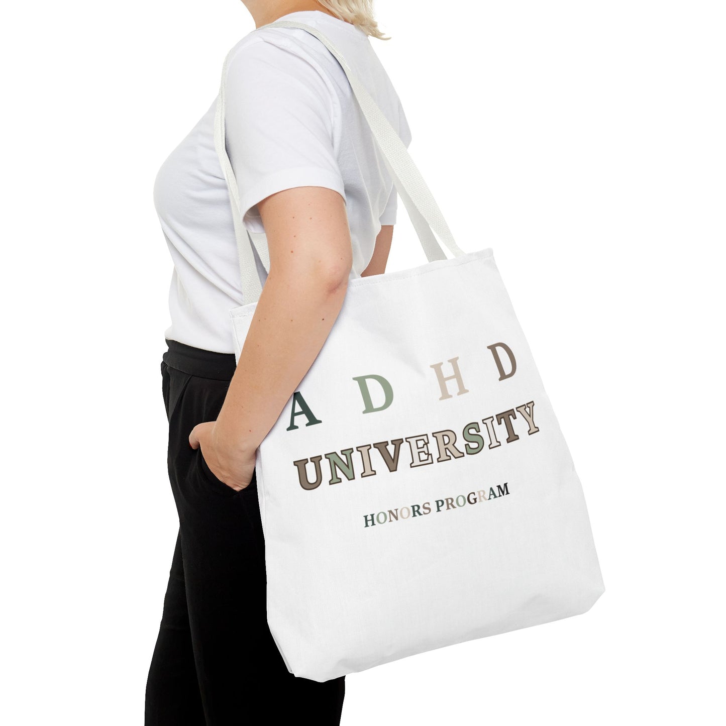 ADHD University Tote Bag - Perfect for Students, Gifts for Graduates, School Spirit, Eco-Friendly Shopping, Academic Pride
