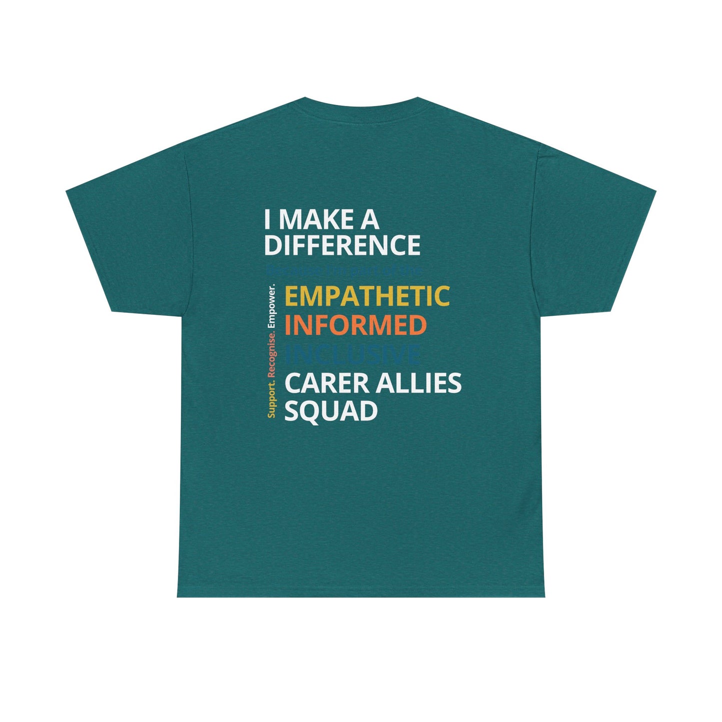 Heartfelt Unisex Heavy Cotton Tee - Empathetic Allies, Inclusive Wear, Gift for Caregivers, Supportive Apparel, Everyday Comfort Tee