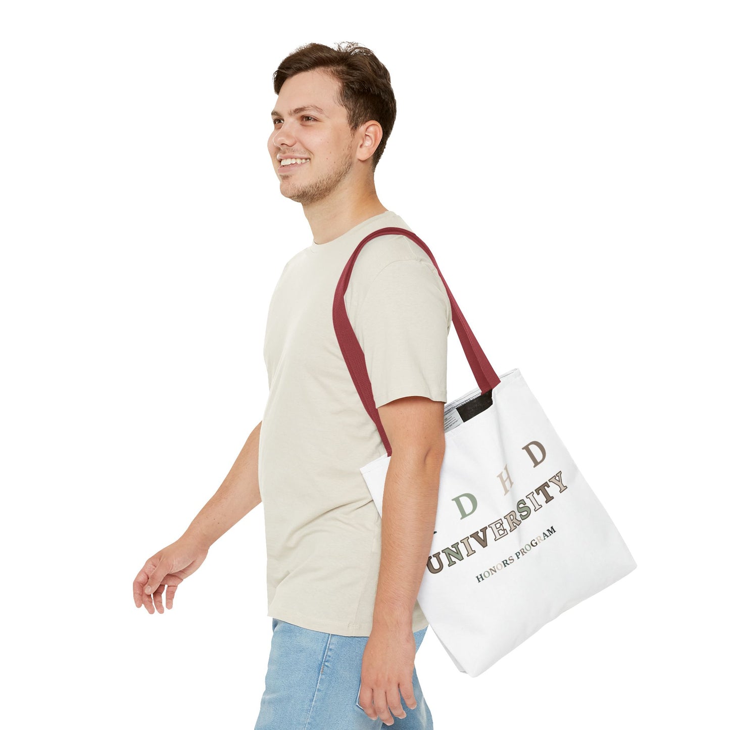ADHD University Tote Bag - Perfect for Students, Gifts for Graduates, School Spirit, Eco-Friendly Shopping, Academic Pride
