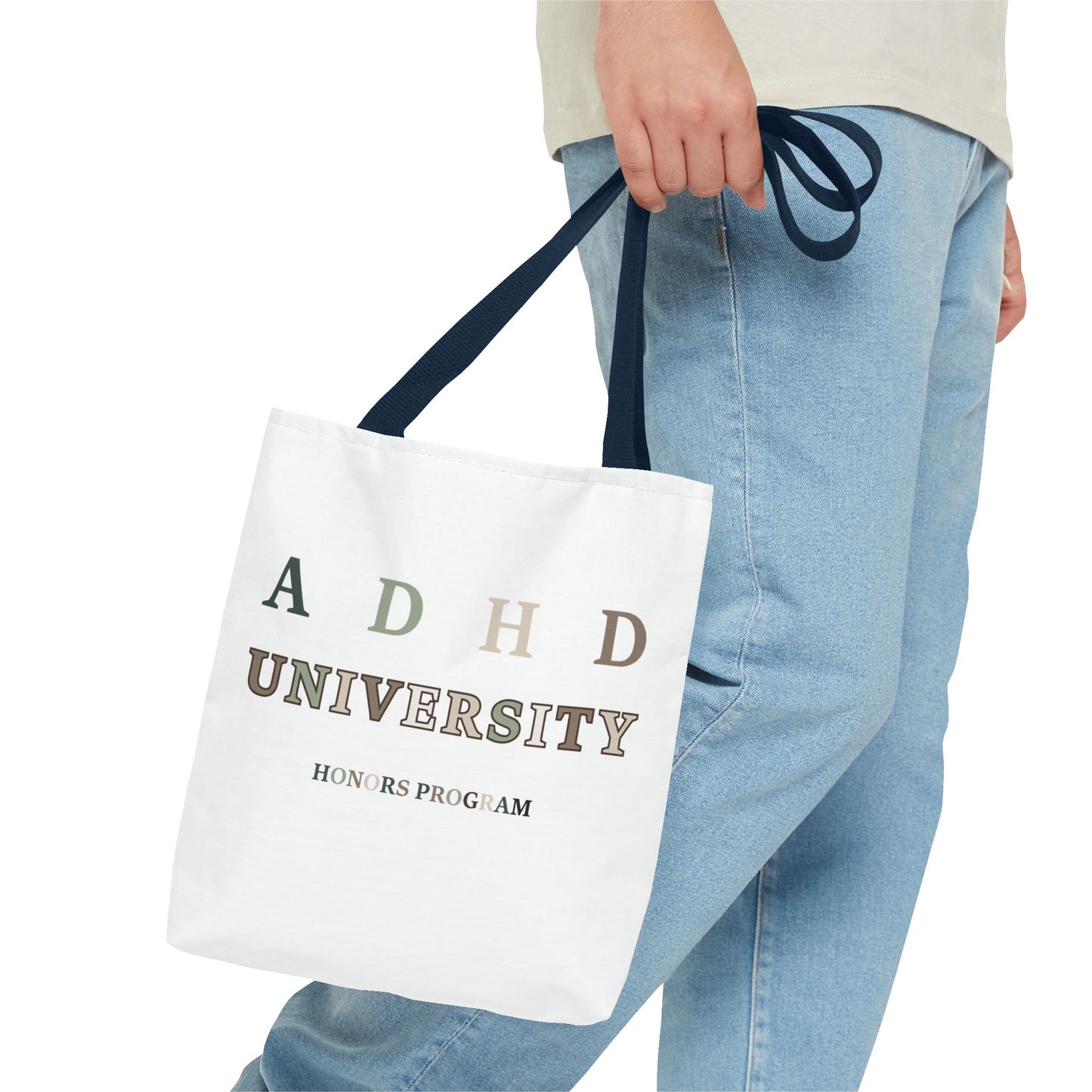 ADHD University Tote Bag - Perfect for Students, Gifts for Graduates, School Spirit, Eco-Friendly Shopping, Academic Pride