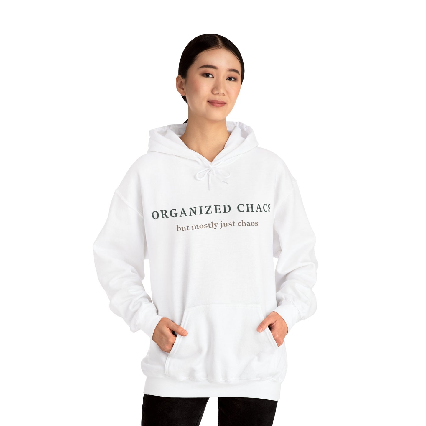 Organized Chaos Unisex Heavy Blend Hoodie - Comfy and Casual Sweatshirt for Creative Minds