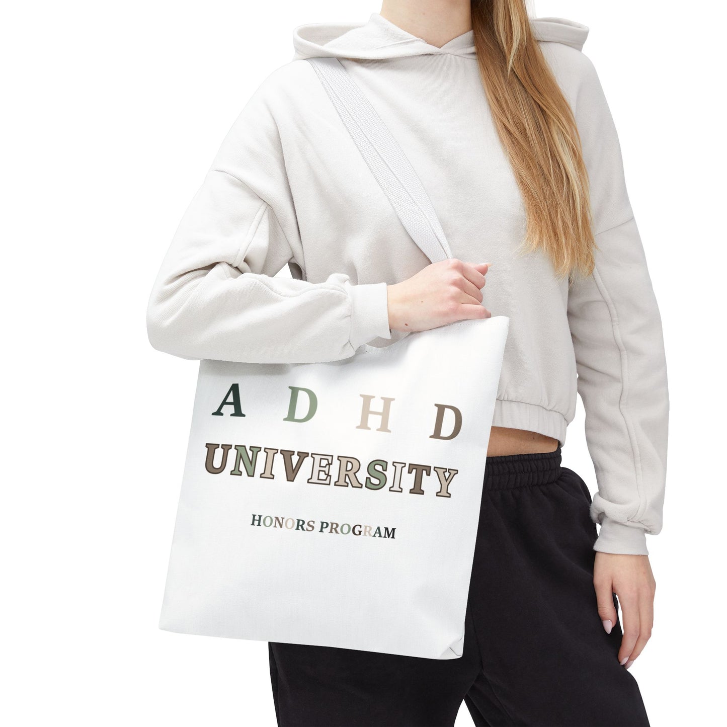 ADHD University Tote Bag - Perfect for Students, Gifts for Graduates, School Spirit, Eco-Friendly Shopping, Academic Pride