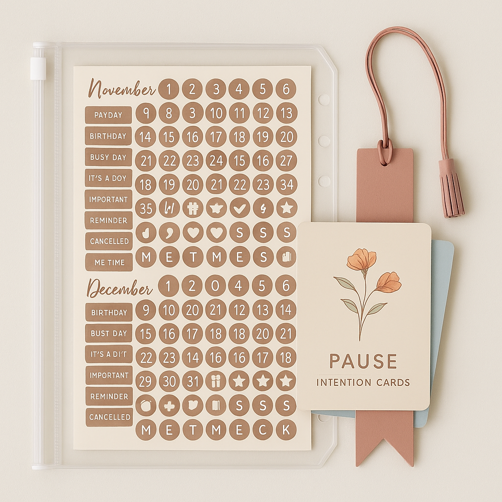 Pause + Plan Insert Pack