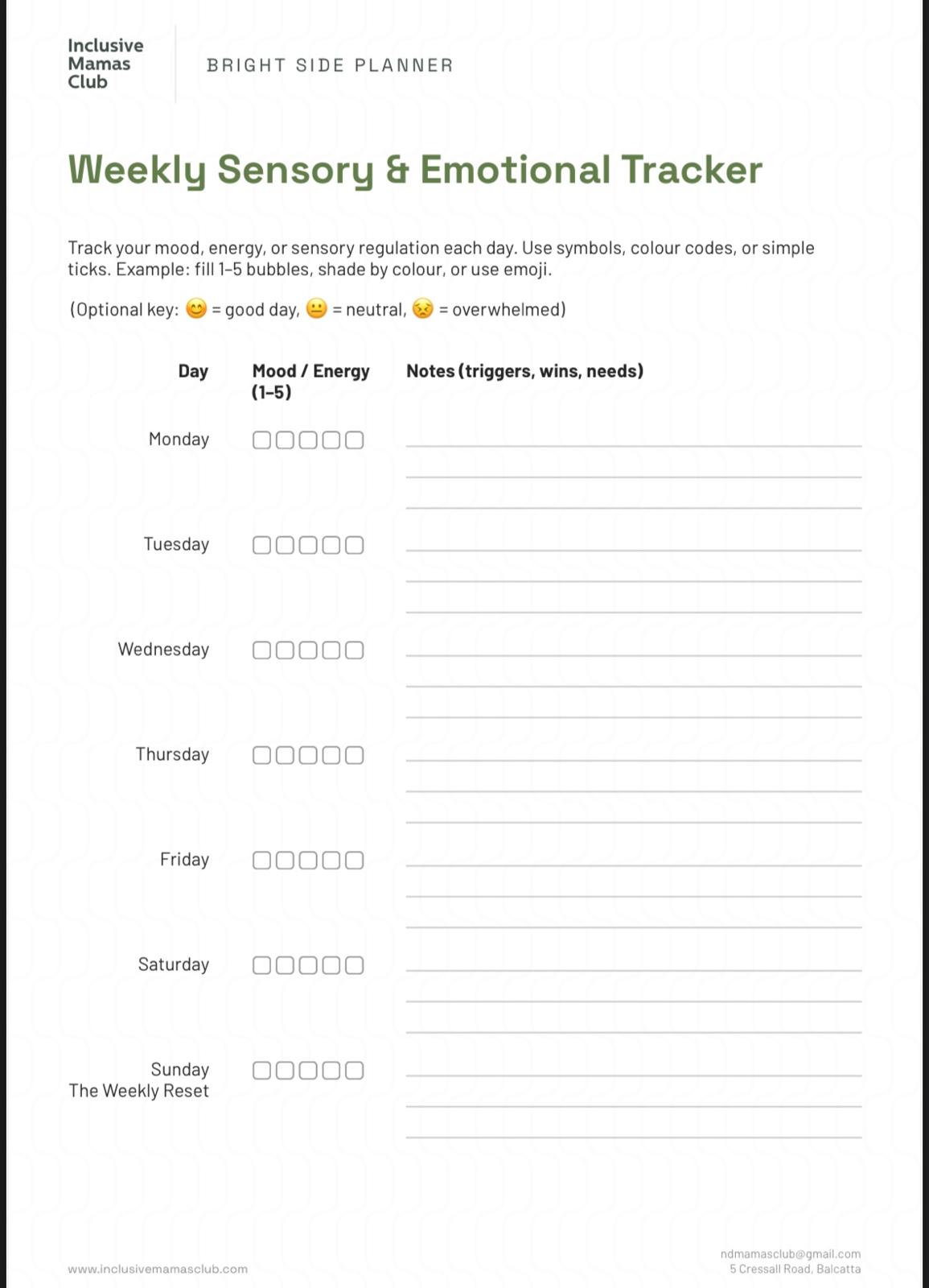 Bright Side Planner – Insert Only (Refill)