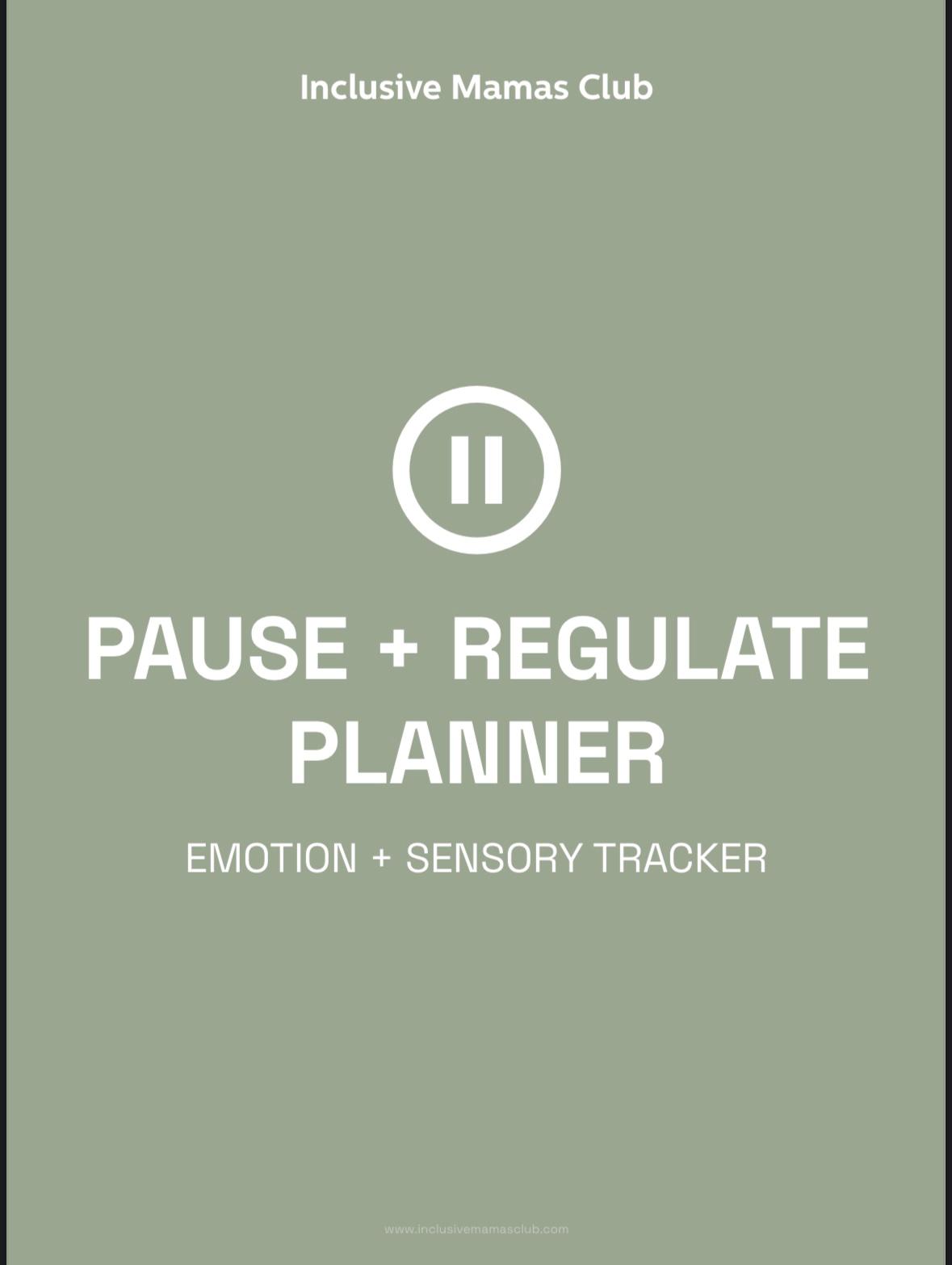 Pause + Regulate Planner Insert (Printed Refill)
