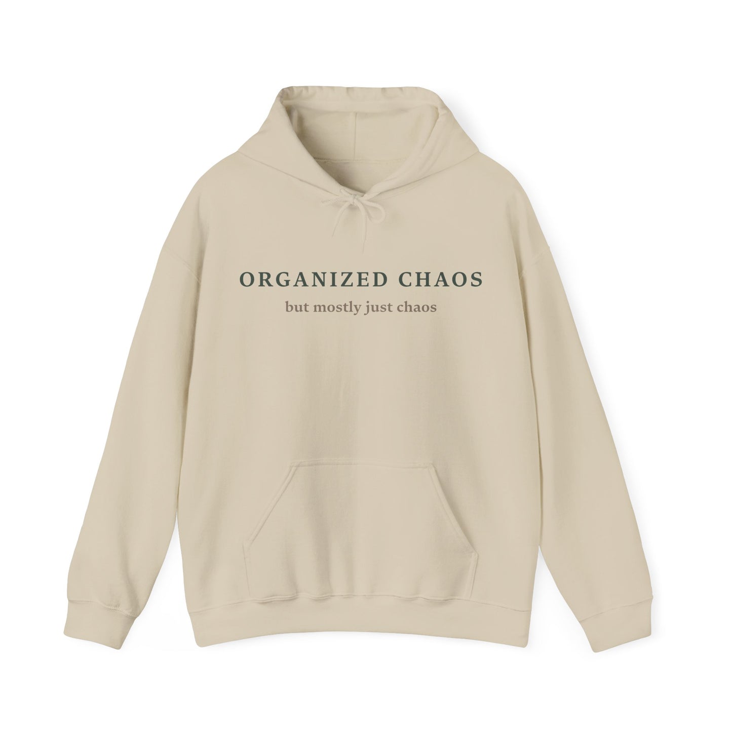 Organized Chaos Unisex Heavy Blend Hoodie - Comfy and Casual Sweatshirt for Creative Minds