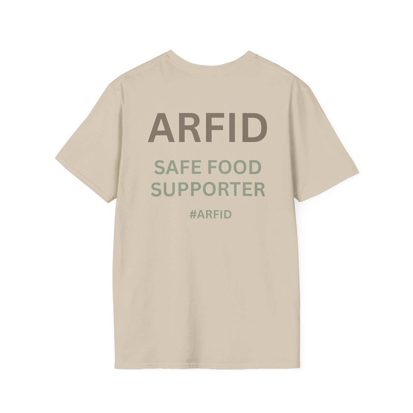ARFID Awareness T-Shirt — "ARFID Safe Food Supporter" Back Print