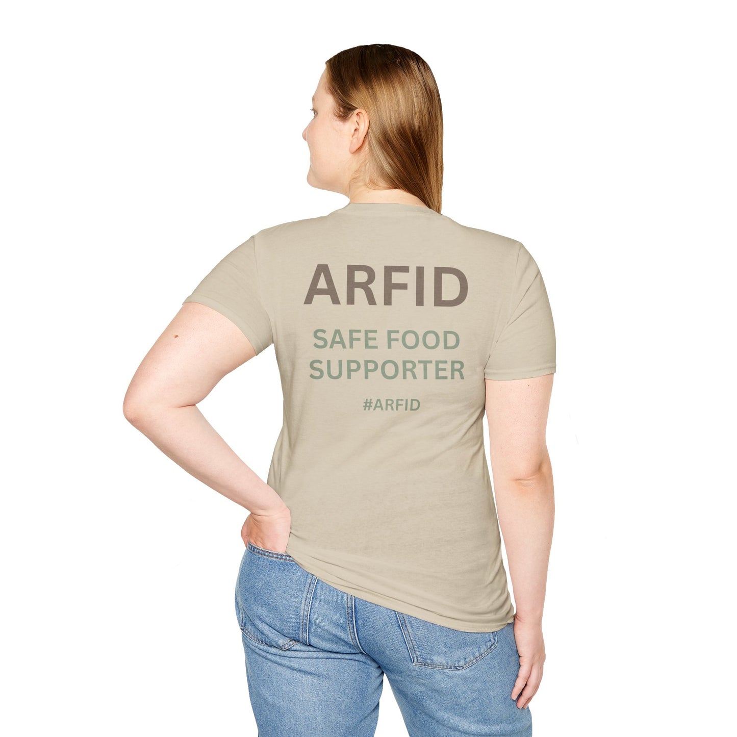 ARFID Awareness T-Shirt — "ARFID Safe Food Supporter" Back Print