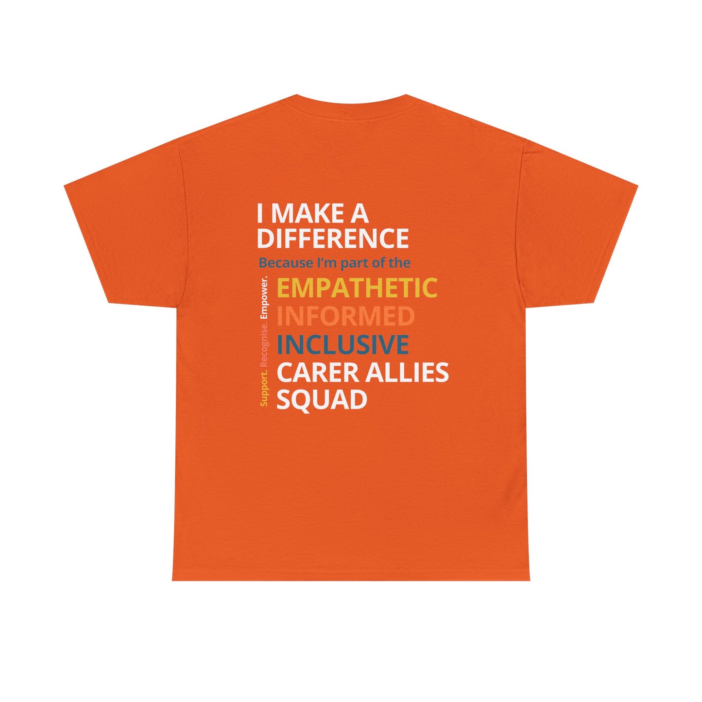 Heartfelt Unisex Heavy Cotton Tee - Empathetic Allies, Inclusive Wear, Gift for Caregivers, Supportive Apparel, Everyday Comfort Tee