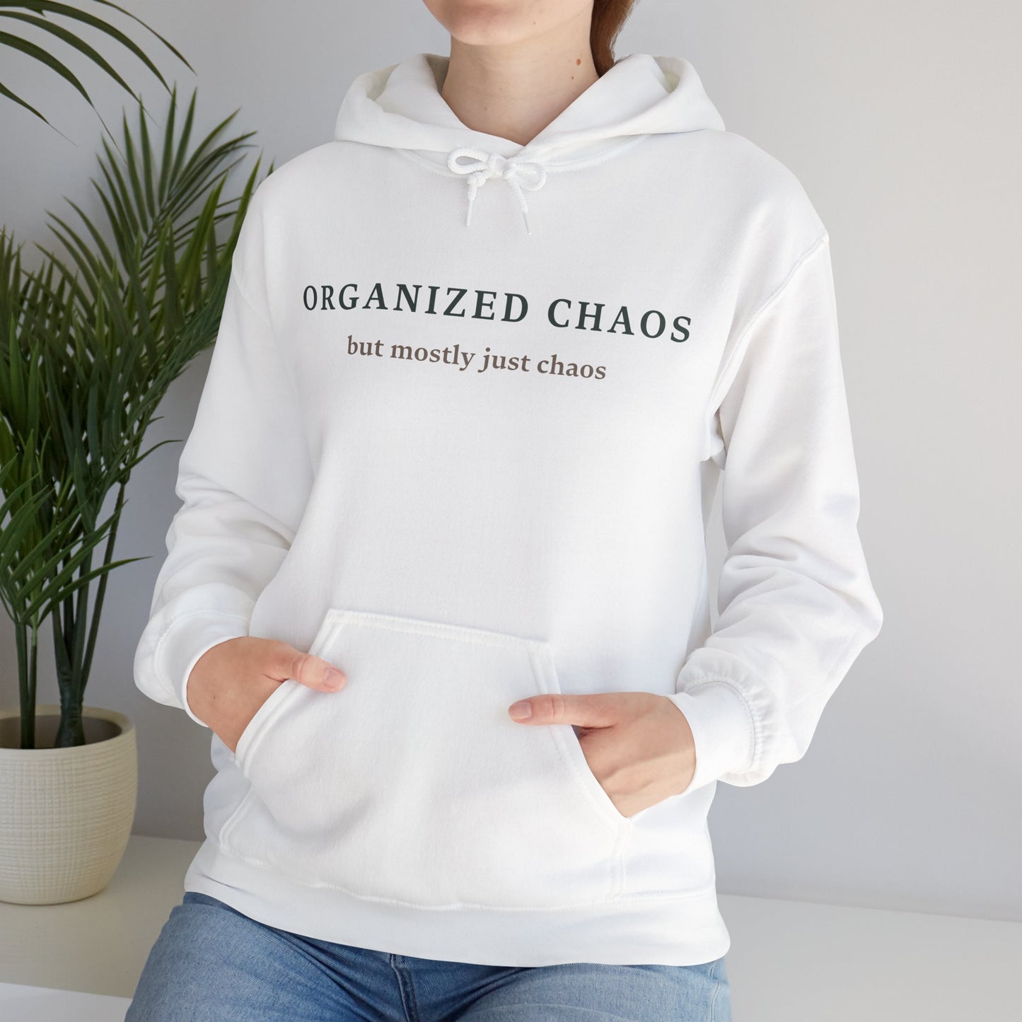Organized Chaos Unisex Heavy Blend Hoodie - Comfy and Casual Sweatshirt for Creative Minds