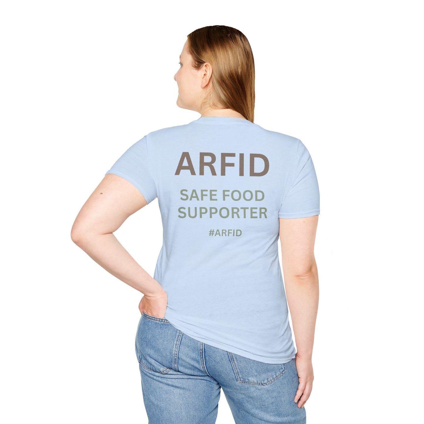 ARFID Awareness T-Shirt — "ARFID Safe Food Supporter" Back Print
