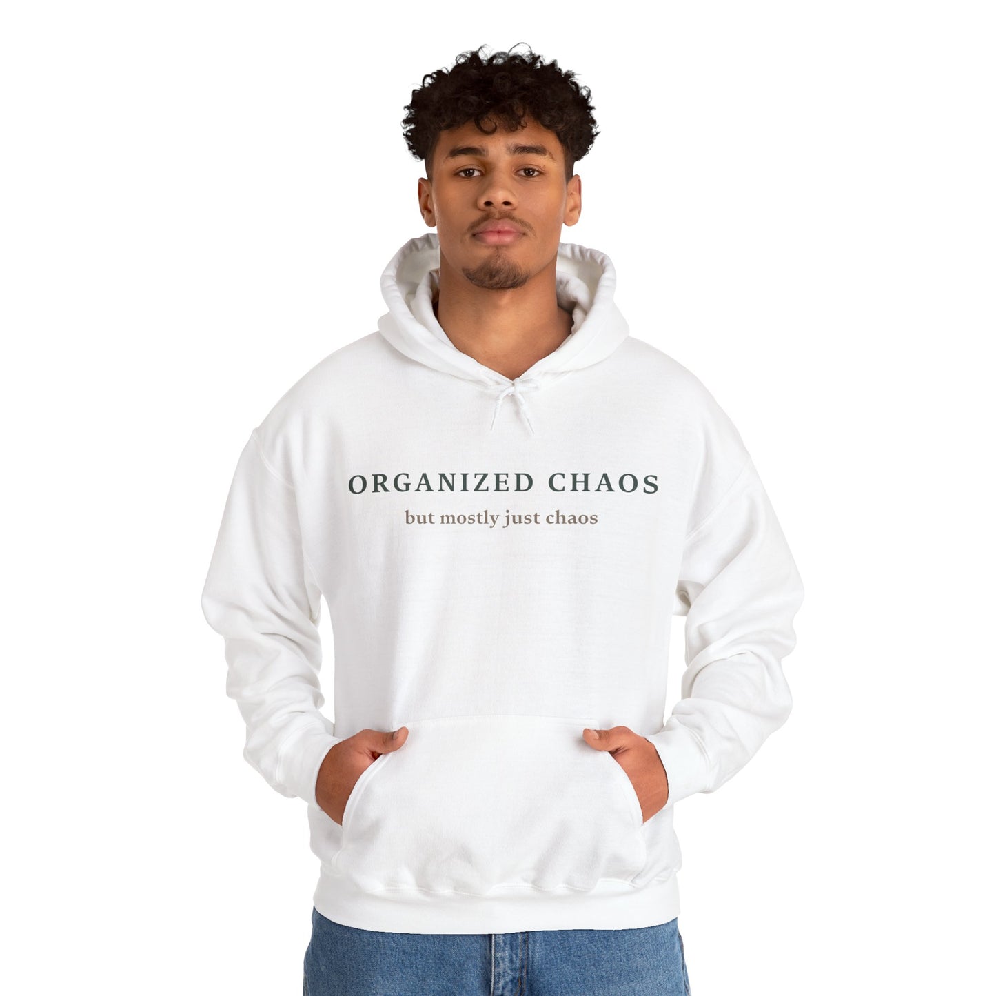 Organized Chaos Unisex Heavy Blend Hoodie - Comfy and Casual Sweatshirt for Creative Minds