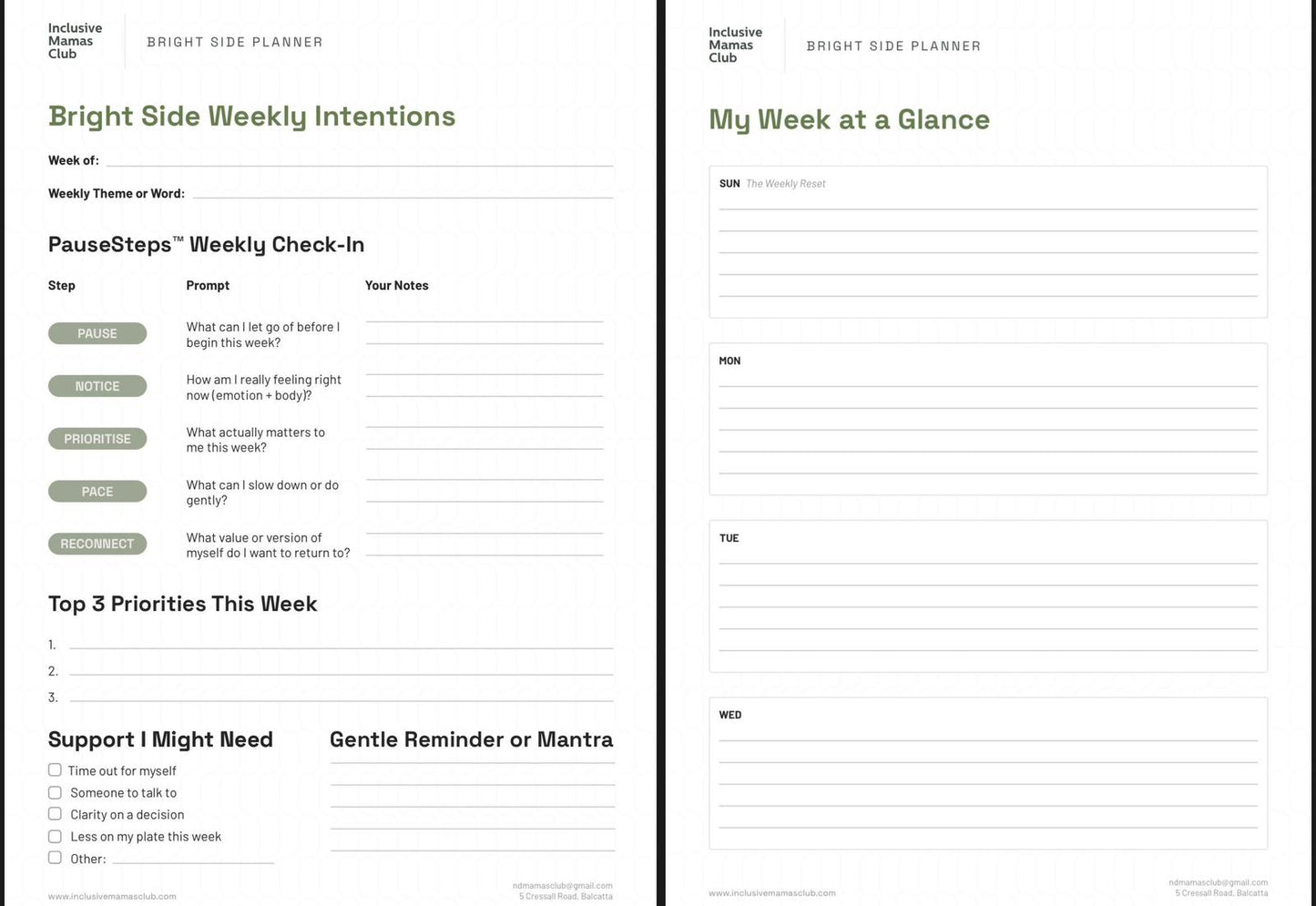 Bright Side Planner™ – Signature 6-Month Edition (Digital)